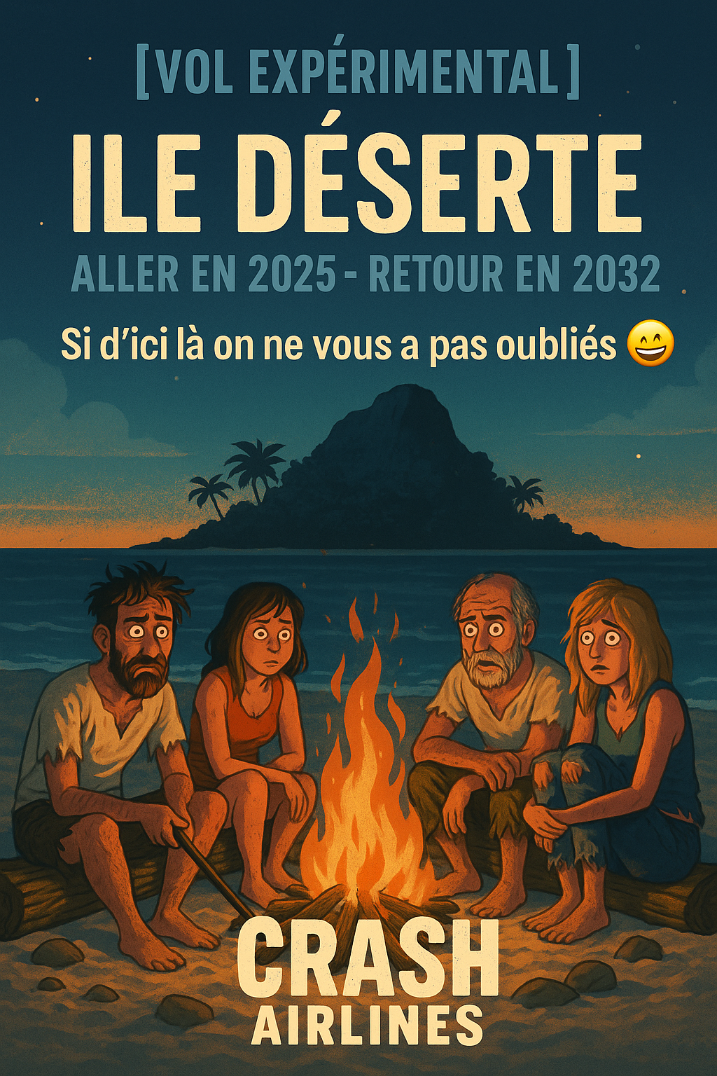 Illustration pour Crash Airlines vous envoie sur une île déserte (et vous récupère peut-être)