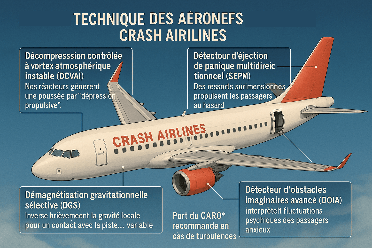 Illustration pour Technique des Aéronefs Crash Airlines : l’innovation approximative