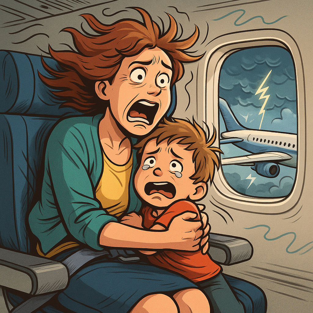 Illustration pour Crash Airlines rend hommage aux mamans courageuses (et légèrement paniquées)